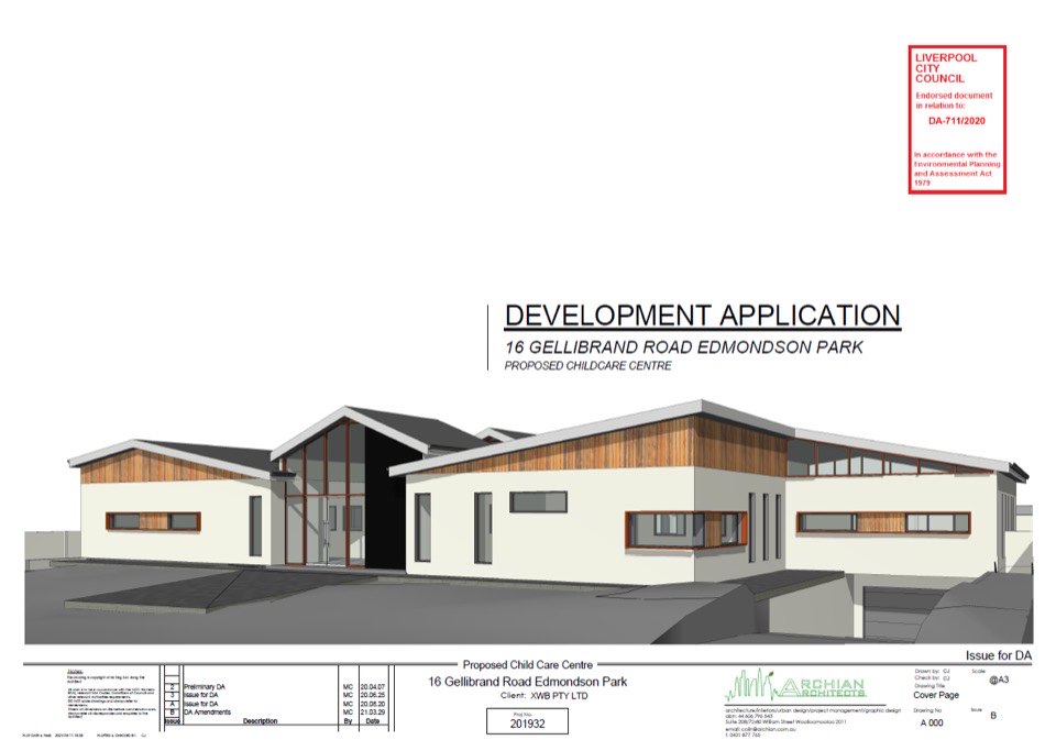 Edmonson Park Child Care Centre DA approved site Sold
